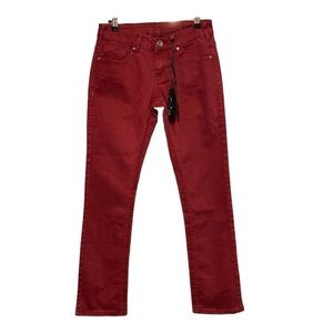 Cowgirl Tuff maroon colored straight leg jeans New size 27